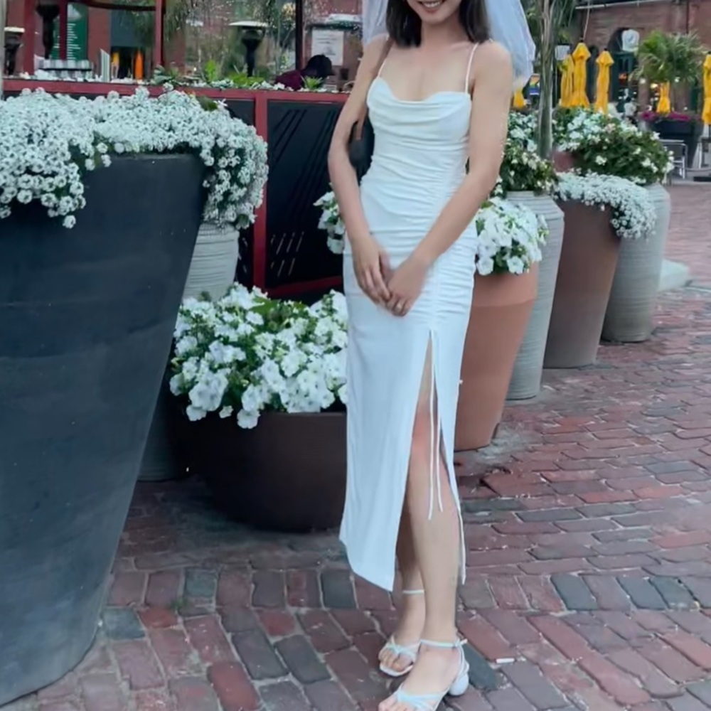White Zara dress in size S